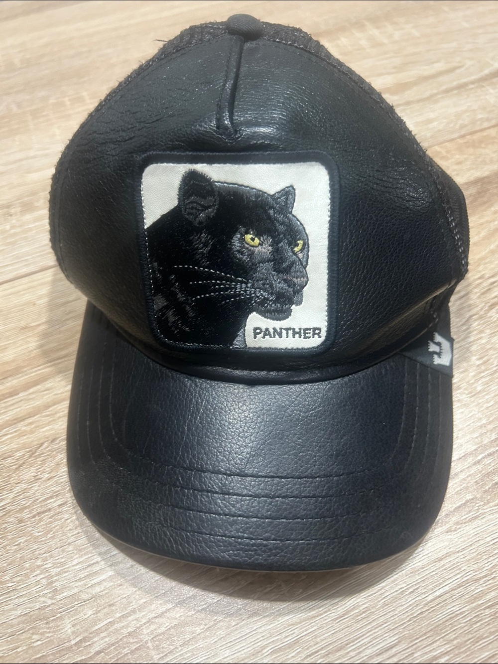 Goorin bros Panther Black Cat Patch Trucker Hat -